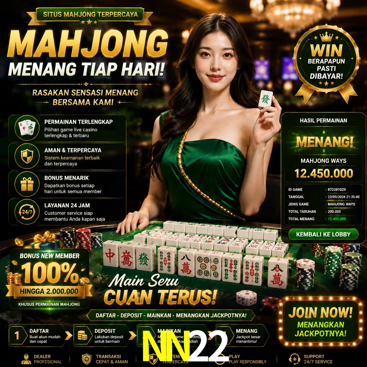 Cashback VIP NN22 - reembolso semanal